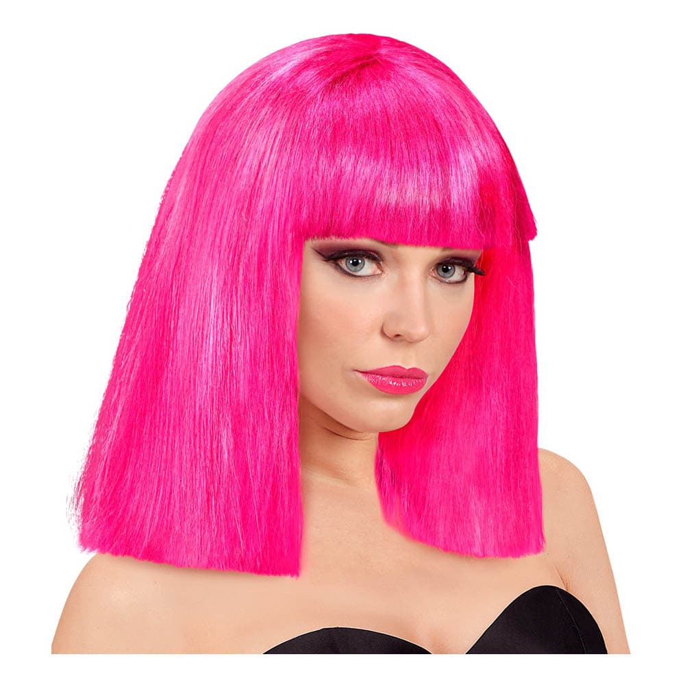 Showgirl Neonrosa Parykk