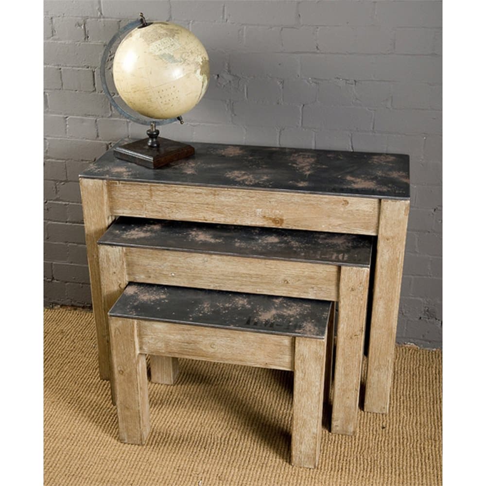 Wooden Tables (Set Of 3)