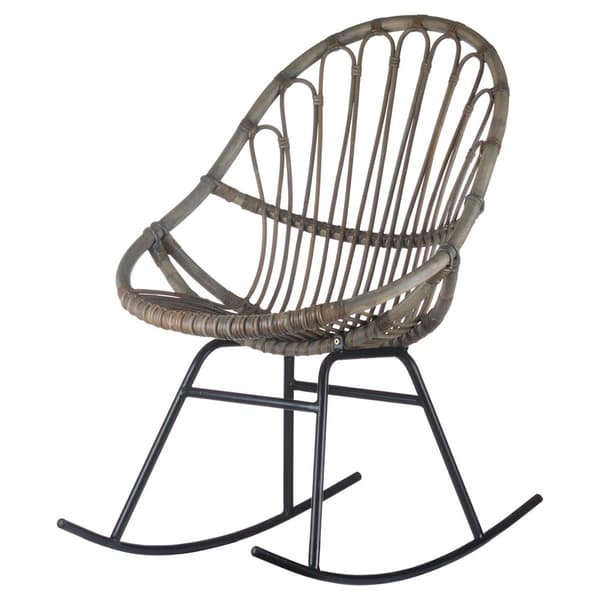 Hill Interiors Bali Collection Full Rattan Rocking Chair