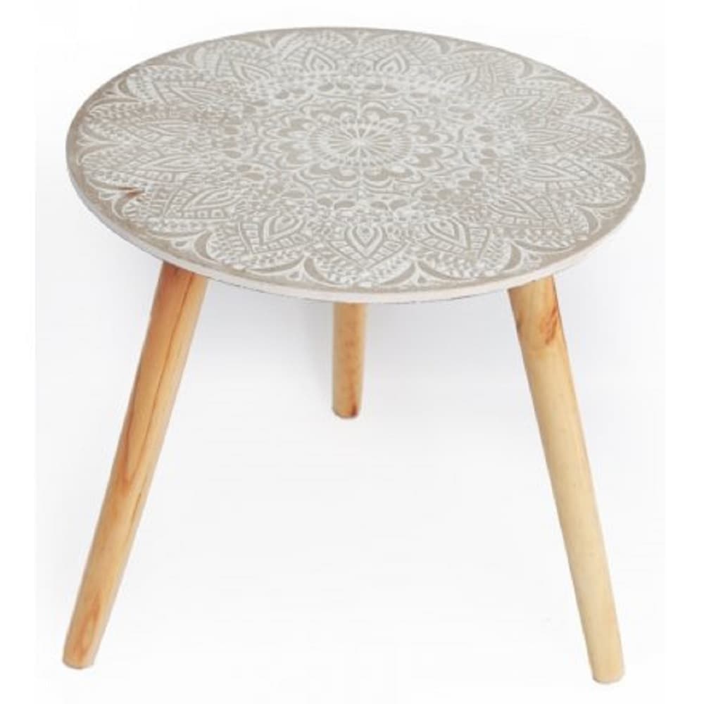 Embossed Wooden Table