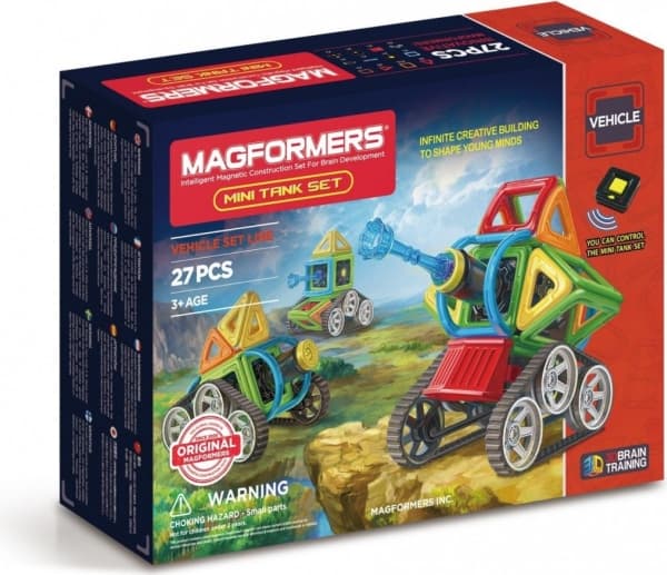 Magformers 27 items. Vehicle Mini tank (GXP-593215)