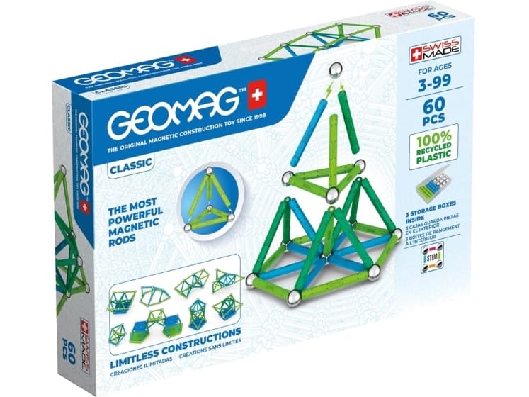 Geomag Classic GM272, 60 styck, Multifärg, 3 År, 99 År, 210 mm, 320 mm