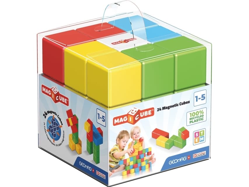 Geomag MagiCube Green Line, 24 styck, Multifärg, 1 År, 5 År, 130 mm, 130 mm