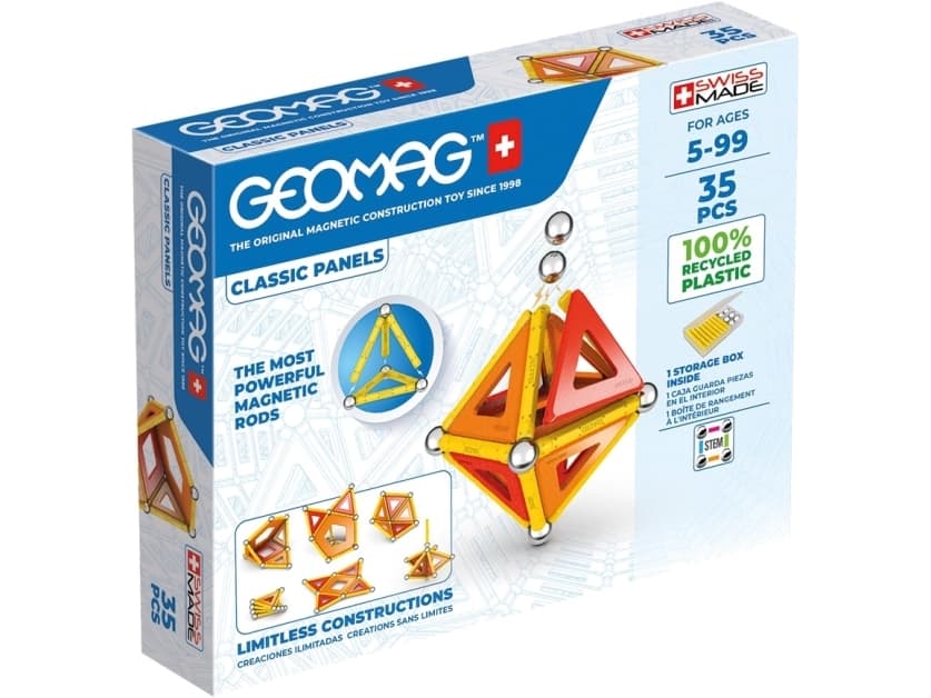 Geomag Classic GM470, 35 styck, Orange, Röd, 5 År, 99 År, 190 mm, 240 mm