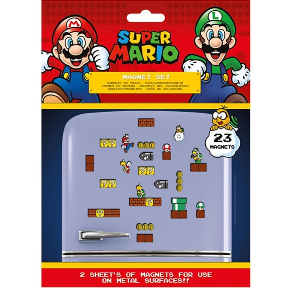 Super Mario Fridge Magnets (Pack of 23)