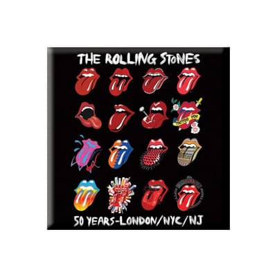 The Rolling Stones Fridge Magnet: Tongue Evolution (2 inch)