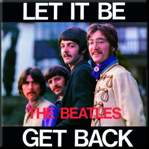 The Beatles Fridge Magnet: Let it Be/Get Back