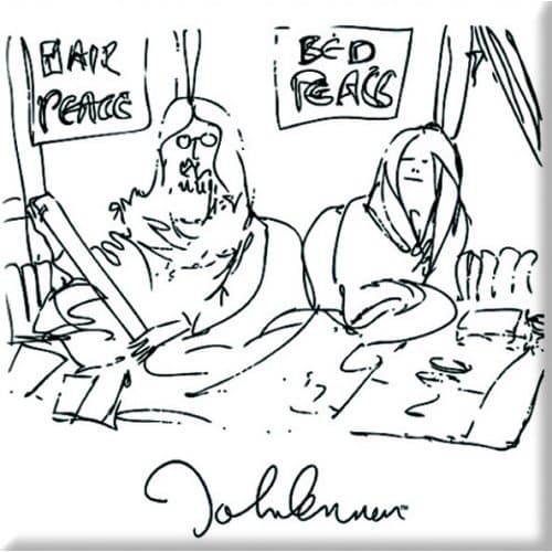 John Lennon Fridge Magnet: Bedism
