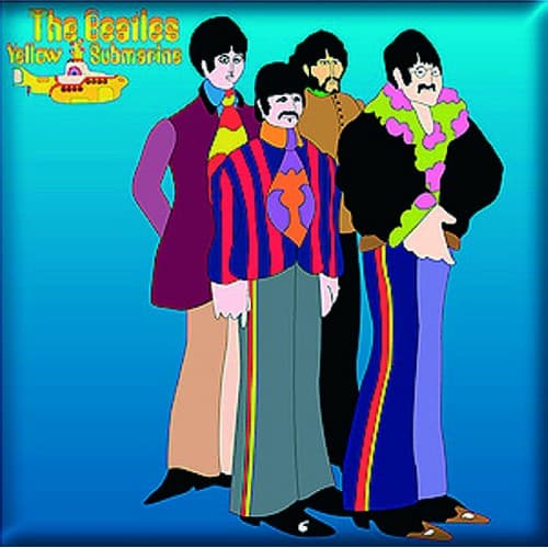 The Beatles Fridge Magnet: Yellow Submarine Sea of Science