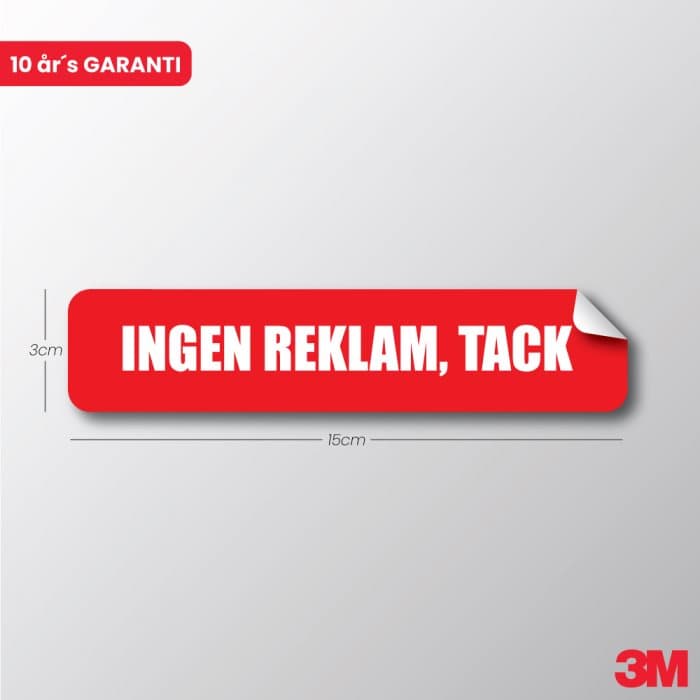 Dekal - Ingen reklam, tack - Ecoplant