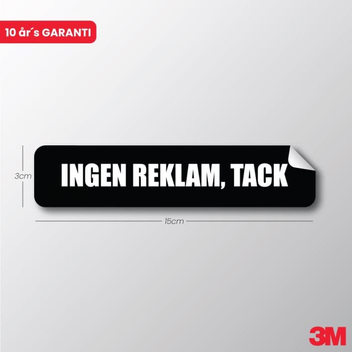 Dekal - Ingen reklam, tack - Ecoplant