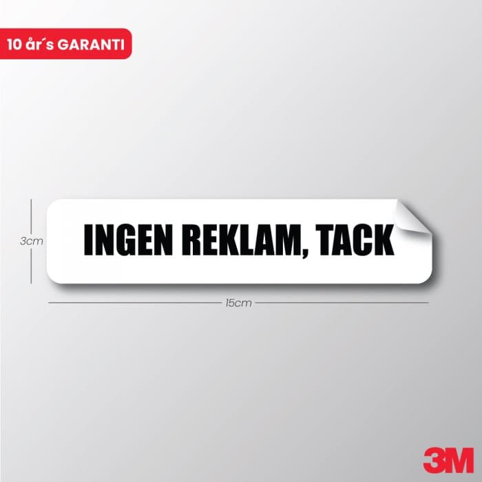 Dekal - Ingen reklam, tack - Ecoplant