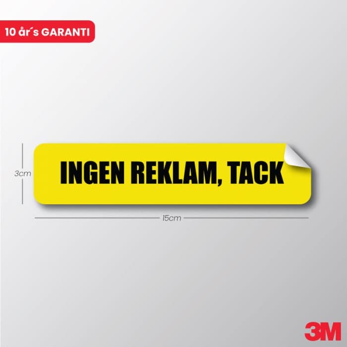 Dekal - Ingen reklam, tack - Ecoplant