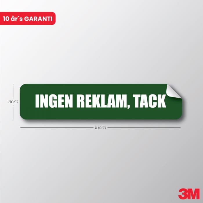 Dekal - Ingen reklam, tack - Ecoplant
