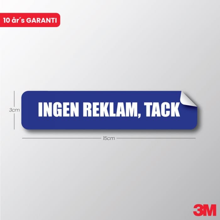 Dekal - Ingen reklam, tack - Ecoplant