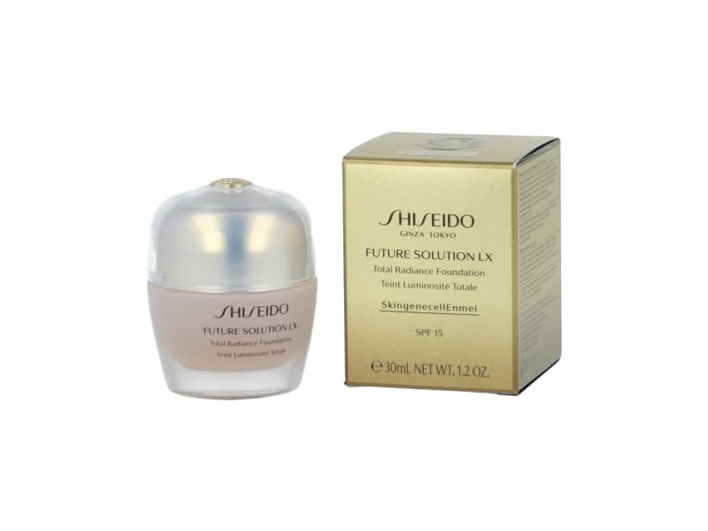 Shiseido Total Radiance Foundation, Krukke, Krem, Natural, Universell, Fuktighets krem, Shine (lys), Utjevning, Mykgjører, Radiant (skinnende)
