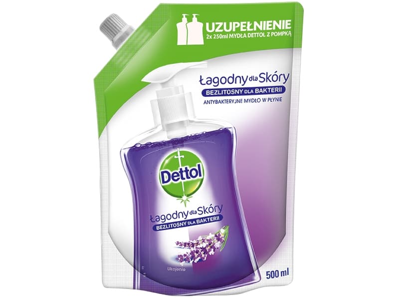 Dettol 3028717, Hud, Dispenser till refill-tvål, Antibakteriell, Lugnande, 500 ml, 1 styck
