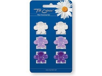 Top Choice Pegs purple flowers 6 pcs 24160