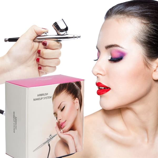 Airbrush Komplett Startkit – Professionellt Set för Makeup, Brun-utan-sol och Nagelkonst