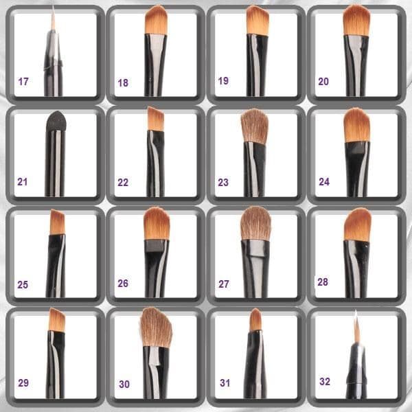 Technique PRO® 32 stk. Makeup Børste Sæt - Sort