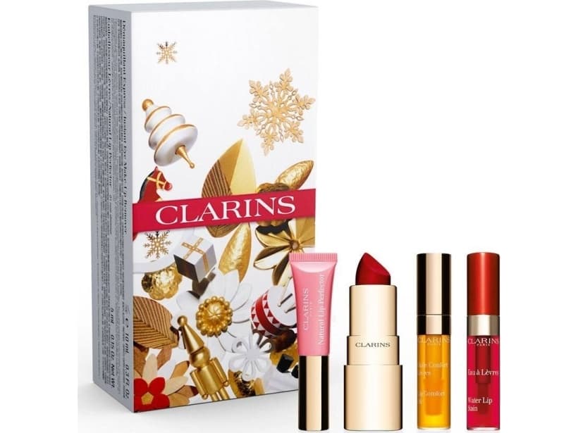 Clarins CLARINS SET LIP PERFECTOR 01 5MLJOLI ROUGE VELVET 742V 15gLIP OIL 01 28MLWATER LIP 03 28ML