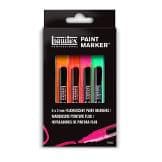 Liquitex Paint Marker Fine 6 setti Fluo Kapea