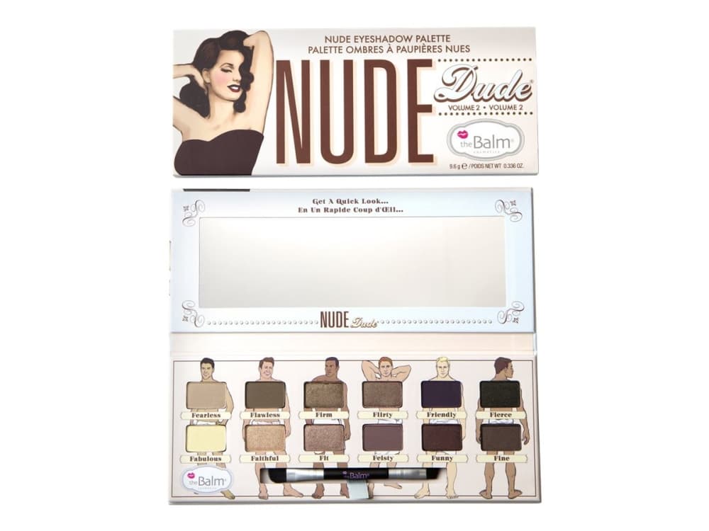 theBalm Nude Dude Volume 2 - Eyeshadow palette - 12 farger - matt, skimrende - 9.6 g