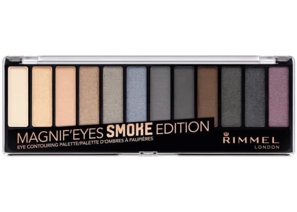 Rimmel Magnif'eyes, Multifärg, 12 färger, Glansigt, Matt, Satin, Kvinna, Palett, Talc, Mica, Ethylhexyl Palmitate, Magnesium Stearate, Phenoxyethanol