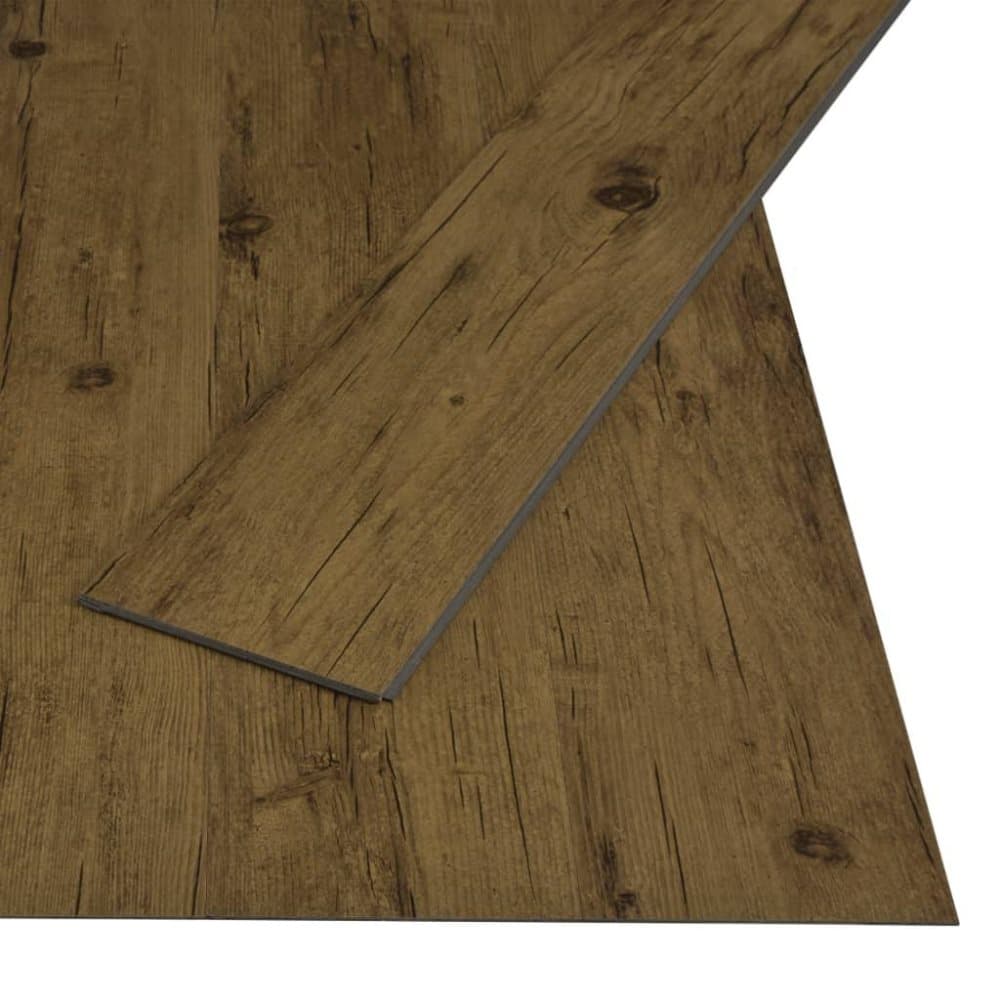 vidaXL klikgulv 3 51 m² 4 mm PVC naturfarvet brun