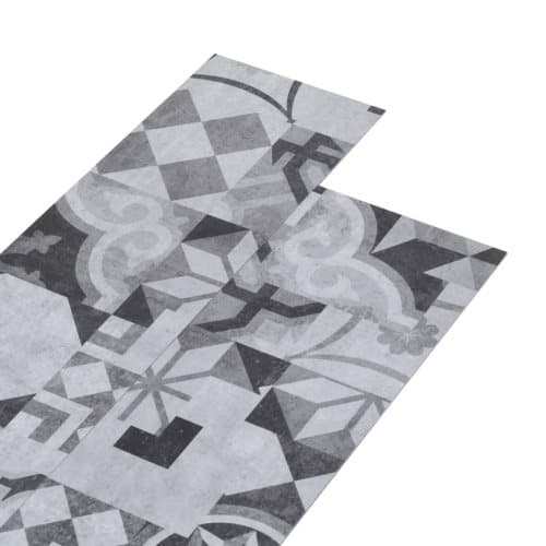 vidaXL PVC lattialankut 5 02 m² 2 mm itseliimautuva harmaa kuvio
