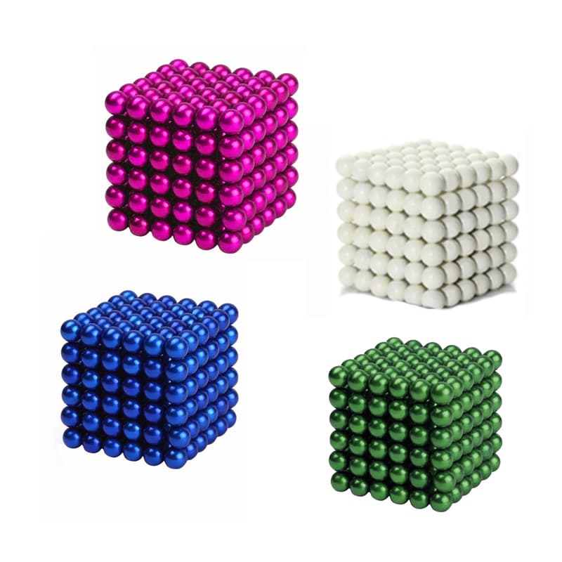 Neocube magnetic balls (216 balls), Sampak blå/grøn/discolor/pink