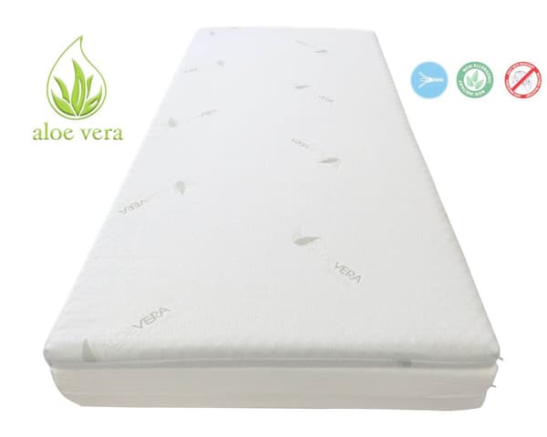 Topper Memory Foam. 70X200X5 cm. korkea laatu, Waterfoam, Patjakangas Aloe Vera