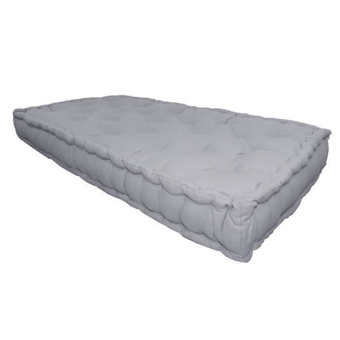 Madrass 100% bomull 60x120x15 cm LIGHT GREY