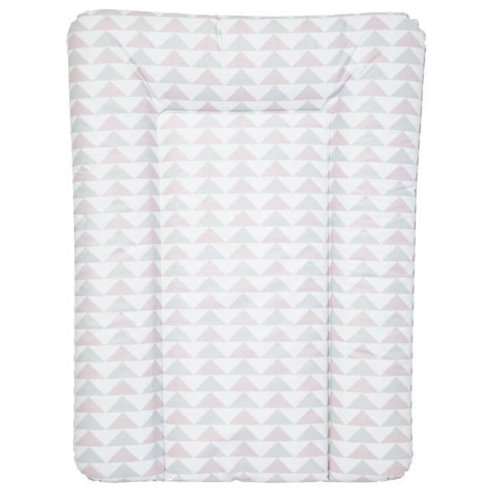 BABYCALIN Essential Geometrisk skiftende pude - lyserød og grå - 50 x 70 cm
