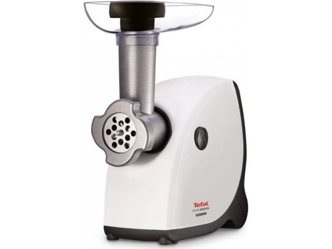 TEFAL mesmale NE411137 Baltas, 2000 W, Greiciu skaicius 1, Throughput (kg/min) 2.3, The set includes 3 stainless steel sieves for fine, medium or coa