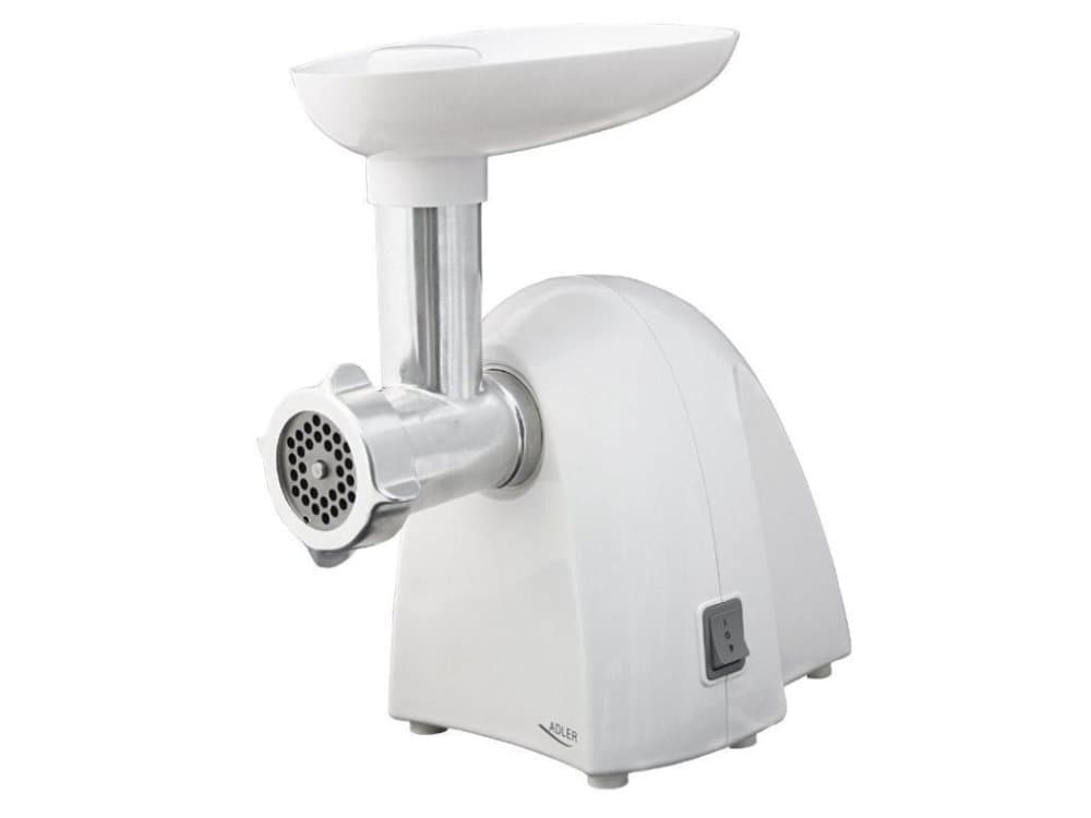 Adler AD 48 w kødhakker 600 W Metallic, Hvid