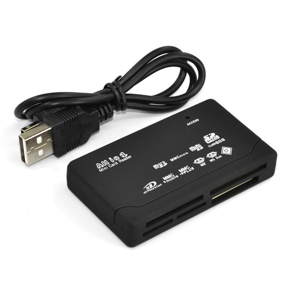 Universal USB Minneskortläsare - Svart