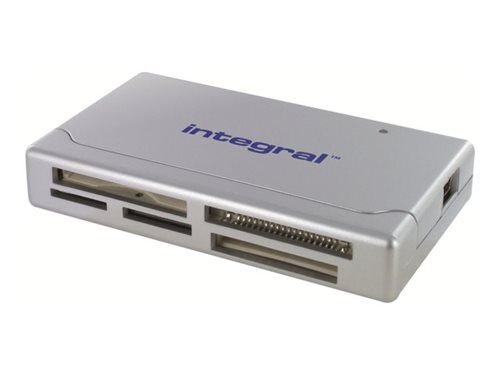 Bild av Integral MultiCard Reader - Kortläsare (MS, MS PRO, MMC, SD, MS Duo, xD, MS PRO Duo, CF, RS-MMC, MMCmobile, microSD, MMCplus, SDHC, MS Micro, microSD