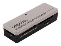 Bild av LogiLink Cardreader USB 2.0 extern Mini All-in-1, USB 2.0, 480 Mbit/s, Svart