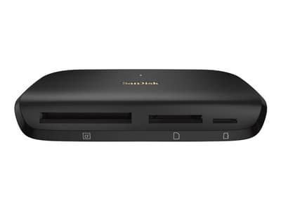 SanDisk ImageMate PRO - Kortläsare (SD, CF, microSD, SDHC, microSDHC, SDXC, microSDXC, SDHC UHS-I, SDXC UHS-I, SDHC UHS-II, SDXC UHS-II) - USB 3.0/US