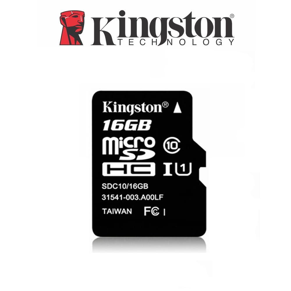 Kingston 16 GB Class 10 MicroSD Flash Card SDC10/16GBSP