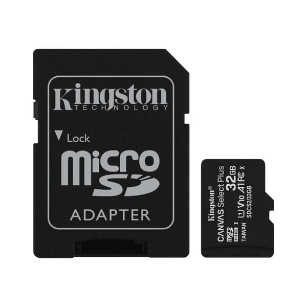 Kingston 32GB microSDHC minneskort Canvas Select Plus