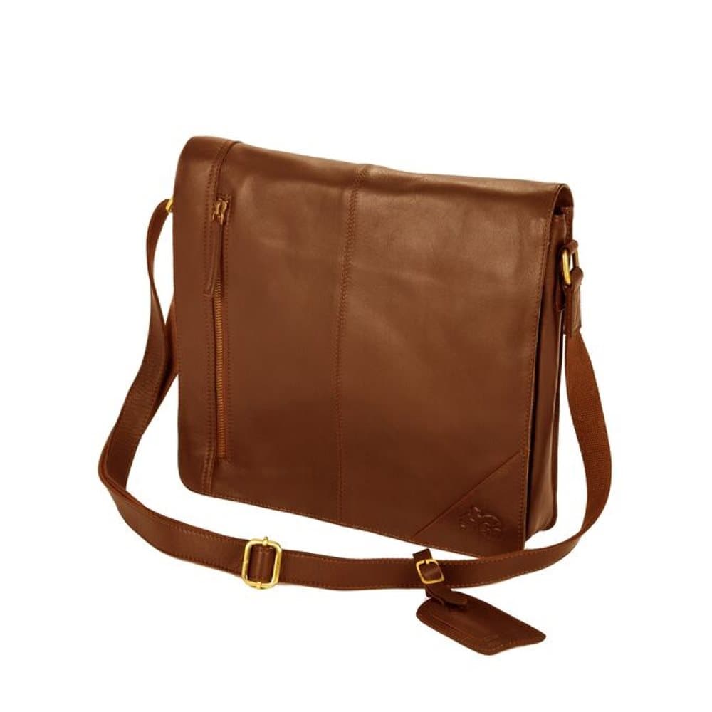 Eastern Counties Leather Wide Messenger Bag