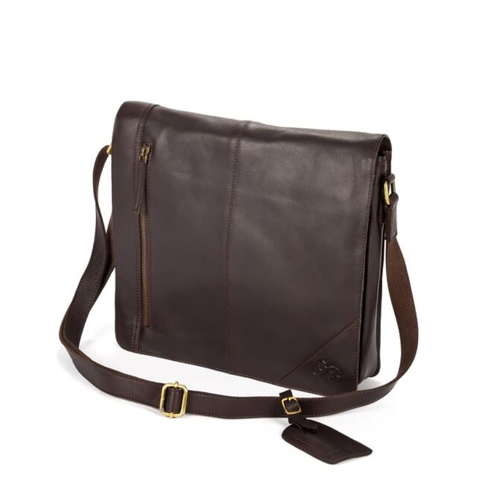 Eastern Counties Leather Wide Messenger Bag