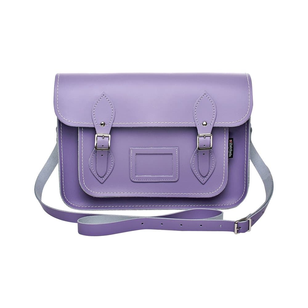 Zatchels Womens/Ladies Handcrafted Pastel Leather Mag Dots Top Handle Satchel Bag (British Made)