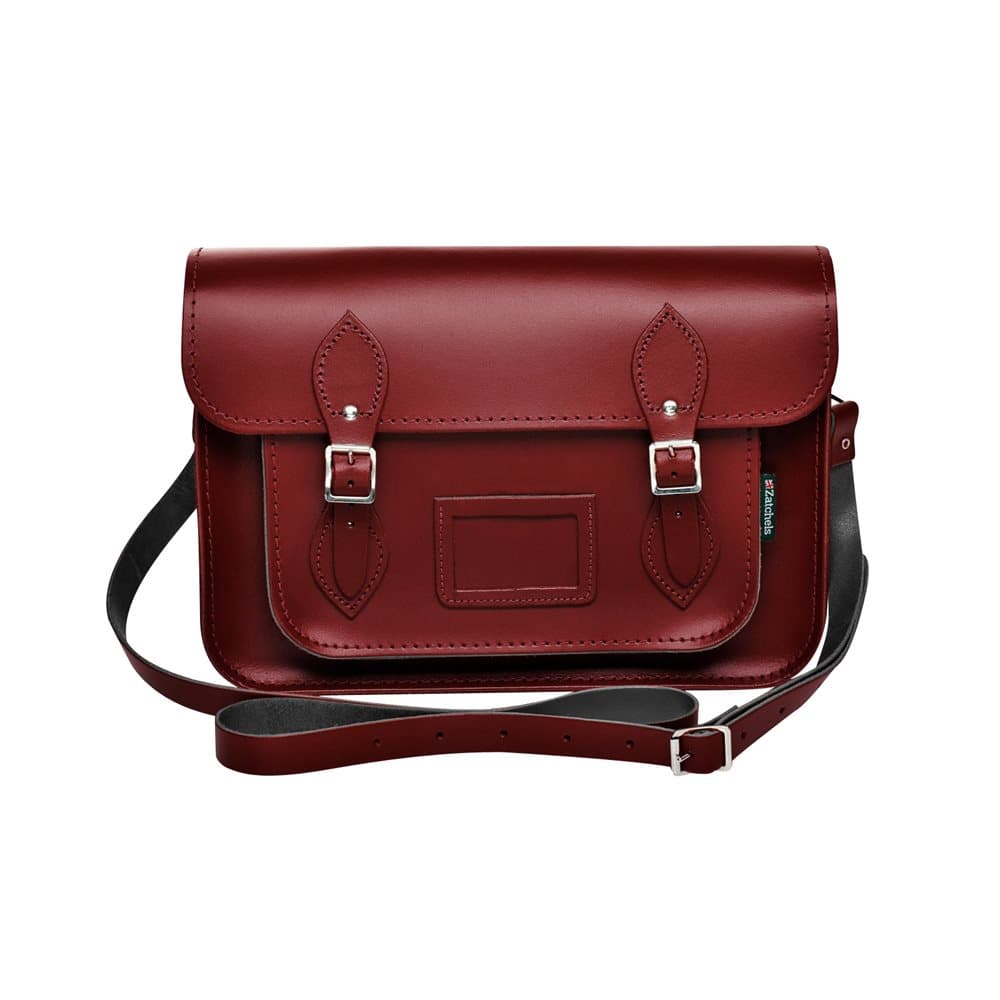 Zatchels Womens/Ladies Handcrafted Leather Mag Dots Top Handle Satchel Bag (British Made)