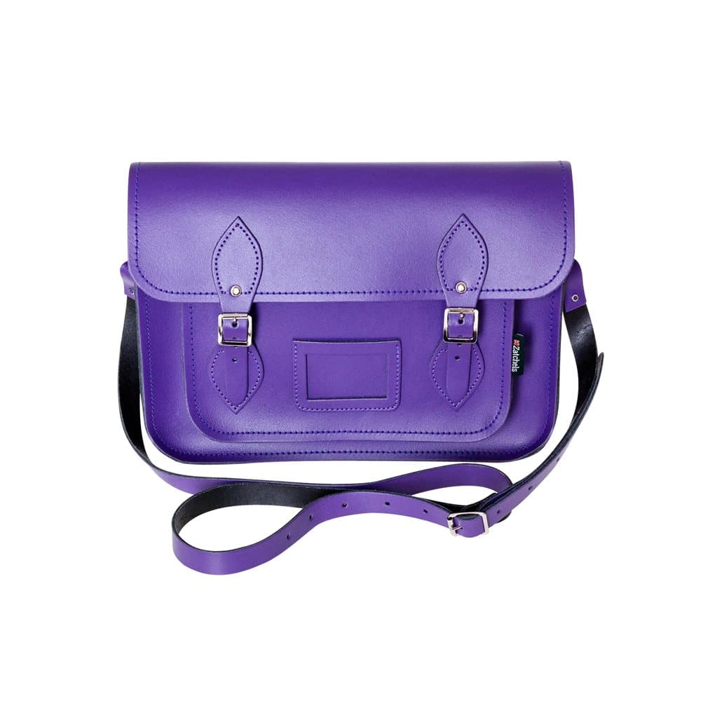 Zatchels Womens/Ladies Handcrafted Leather Mag Dots Top Handle Satchel Bag (British Made)