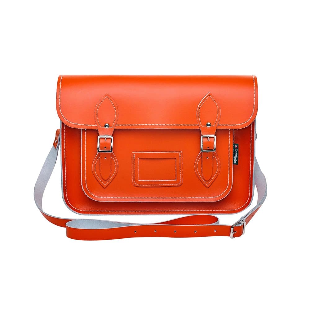 Zatchels Womens/Ladies Handcrafted Leather Mag Dots Top Handle Satchel Bag (British Made)