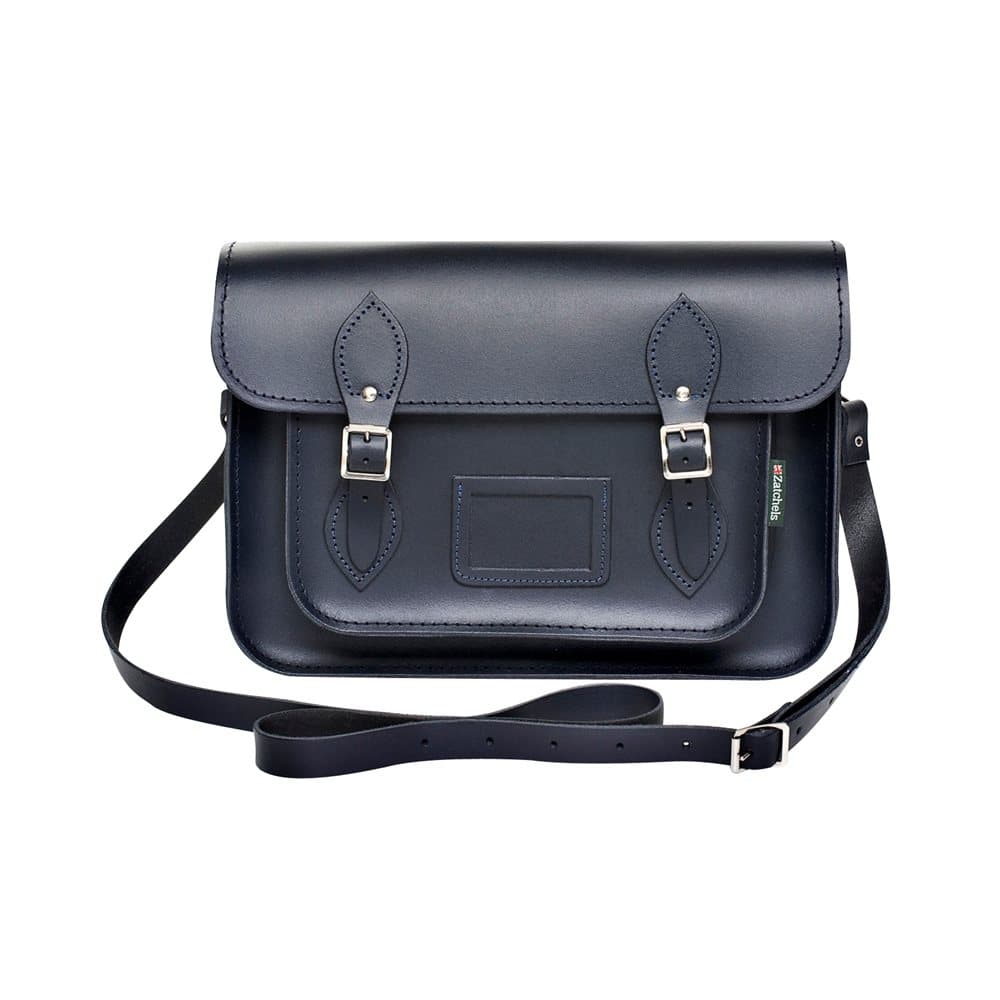 Zatchels Womens/Ladies Handcrafted Leather Mag Dots Top Handle Satchel Bag (British Made)