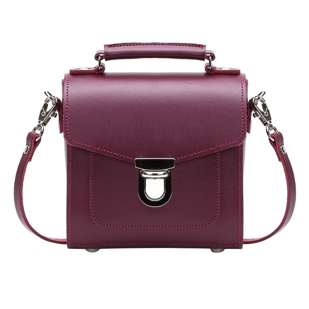 Zatchels Womens/Ladies Handcrafted Leather Top Handle Sugarcube Bag (British Made)